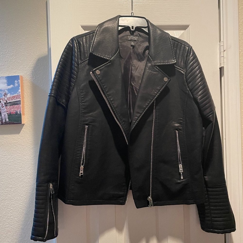 TopShop Vegan Leather Moto Jacket